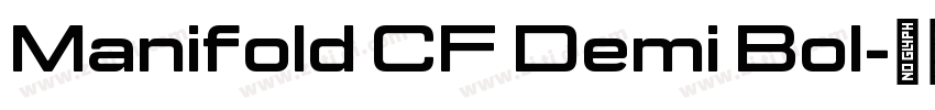 Manifold CF Demi Bol字体转换